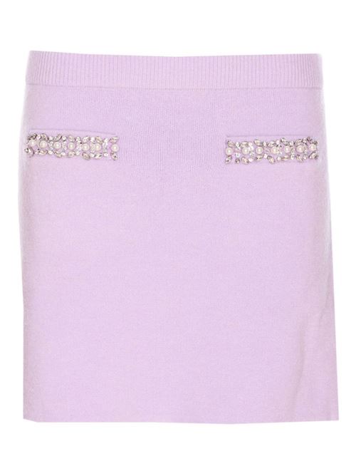Gonna in maglia con cristalli SELF PORTRAIT | PF25085SKLILAC